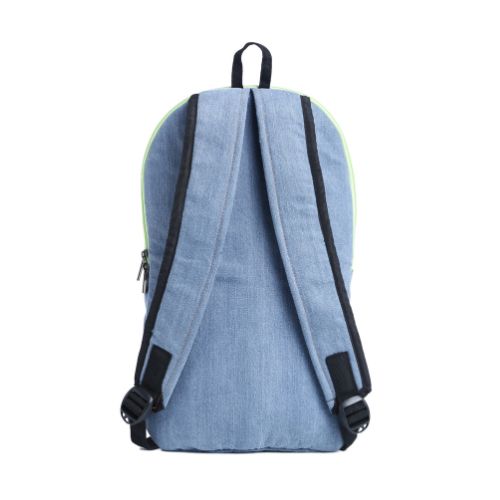 Rejean Eco-Friendly Small Back Pack With Green Zip