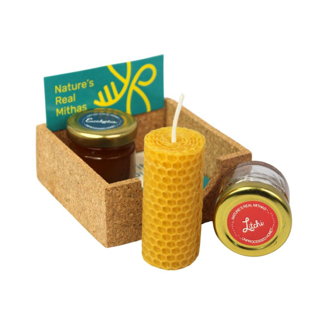2 Honey + Beeswax candle-HN02