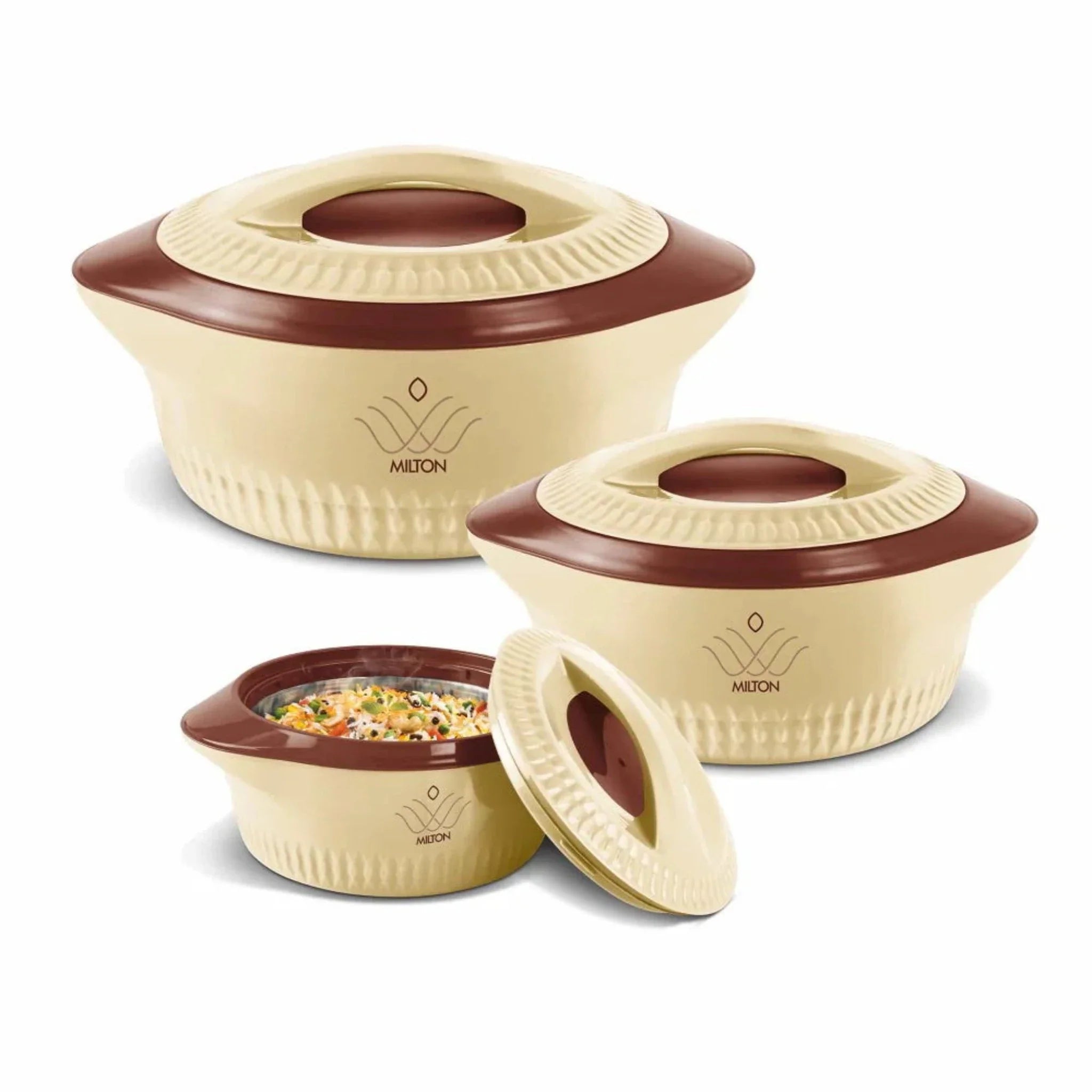 Milton Curve Insulated casserole 3 pcs Royal-500/1000/1500 ML