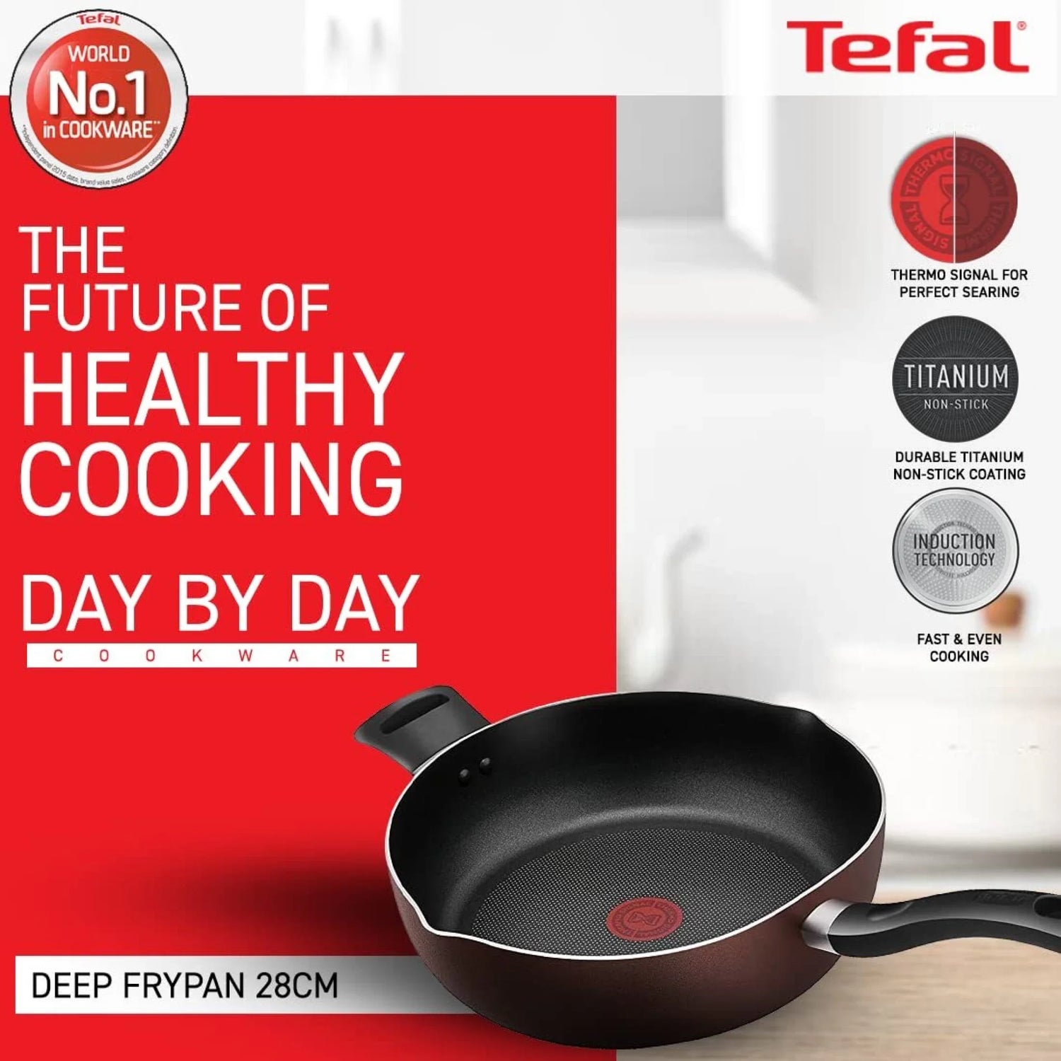 Tefal Deep Frypan 28 Cm Day By Day