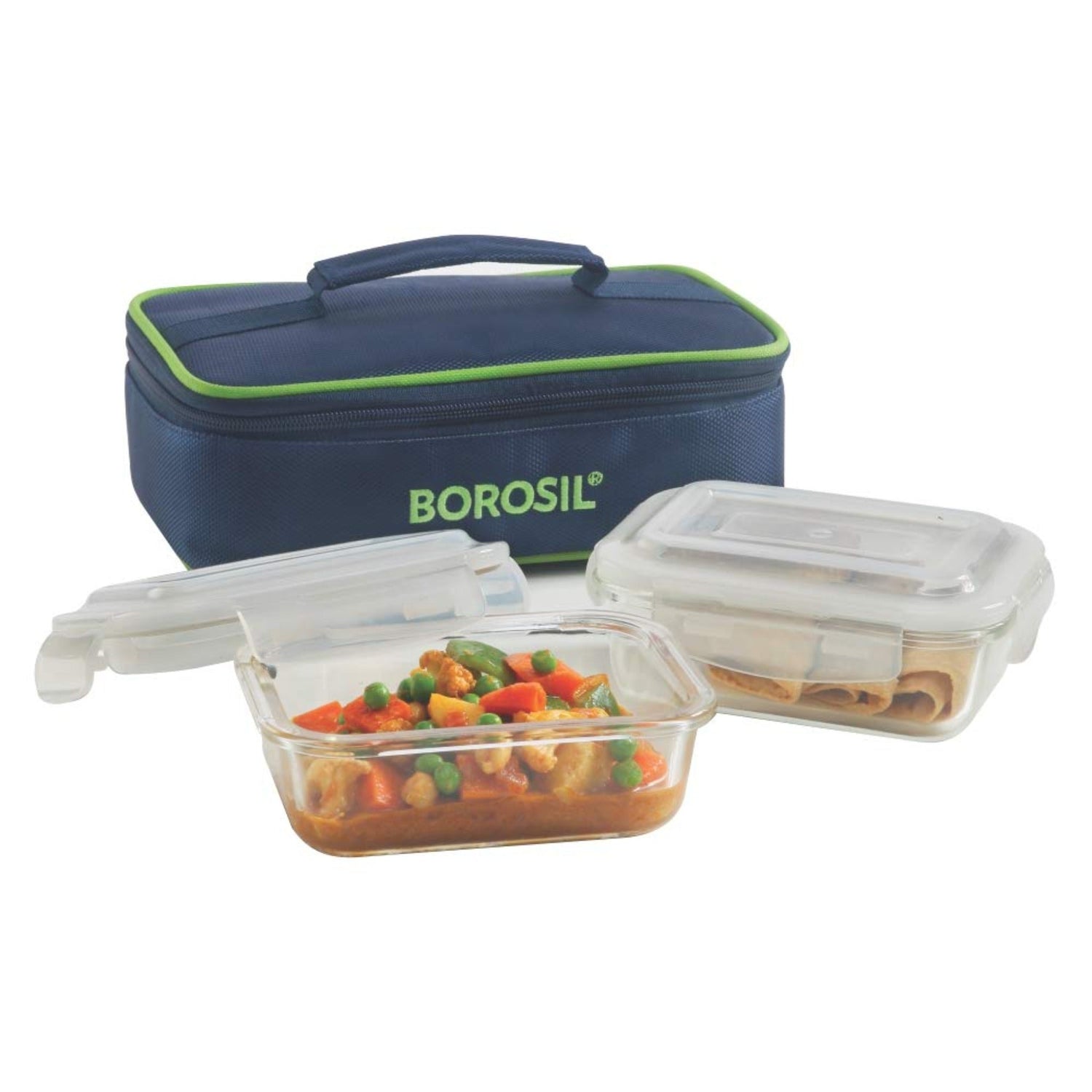 Borosil Microwavavle Glass Lunch Box