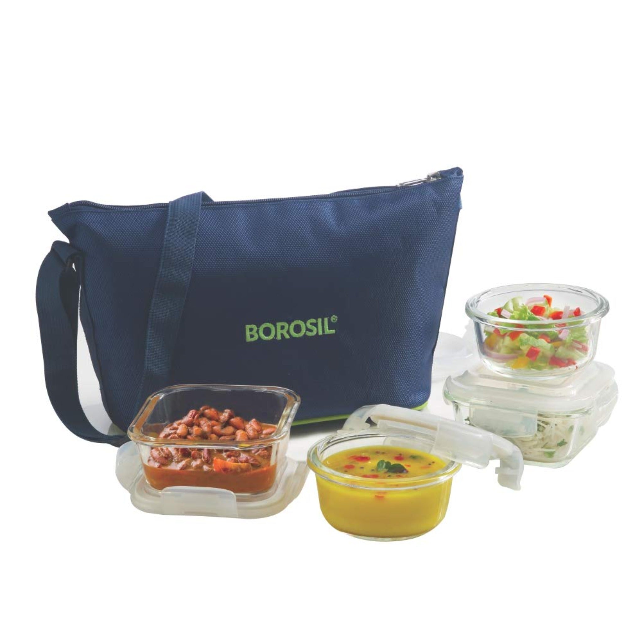 Borosil Microwavavle Glass Lunch Box