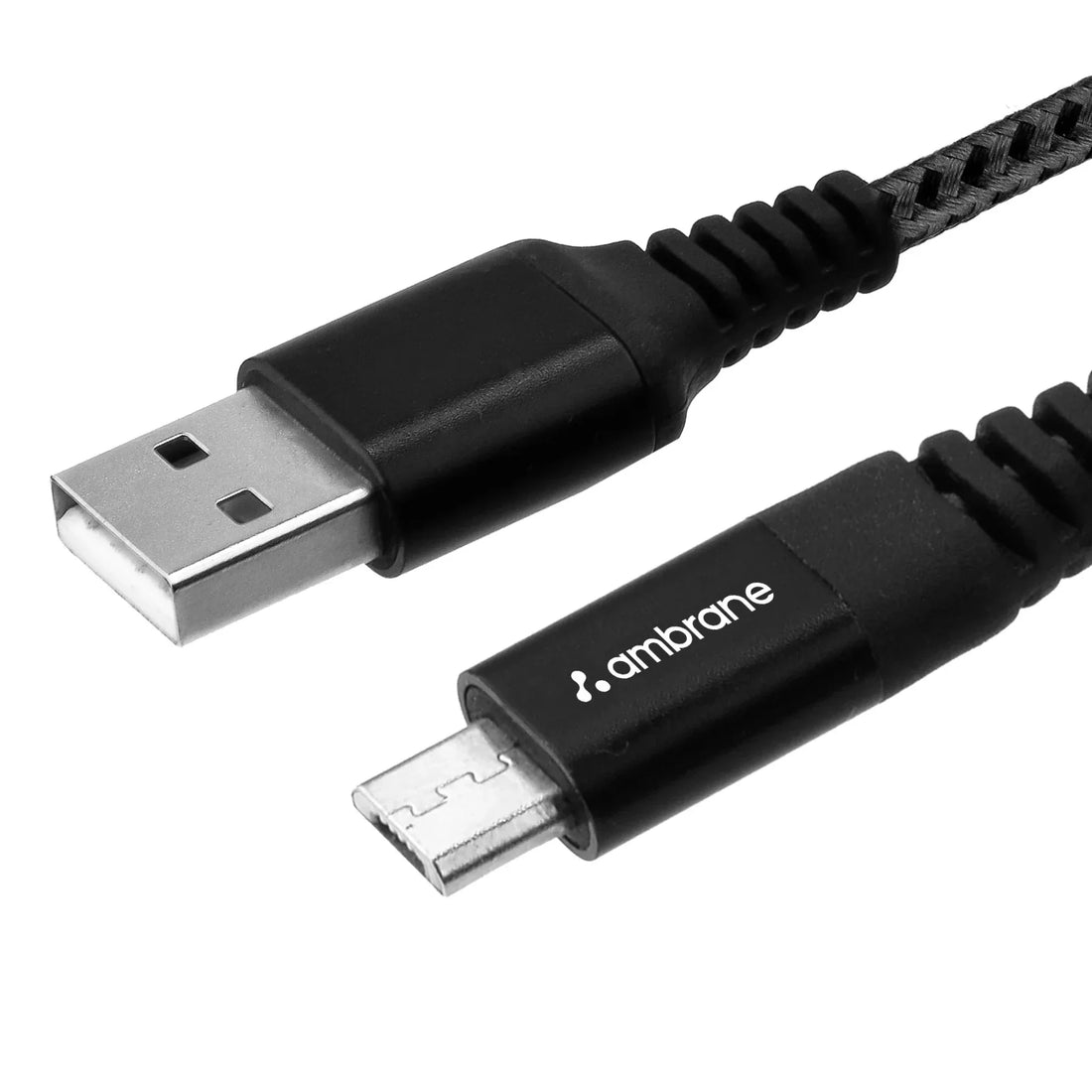 Ambrane Unbreakable 3A Fast Charging Braided Type Micro Cable (1.5 M) - BCM15
