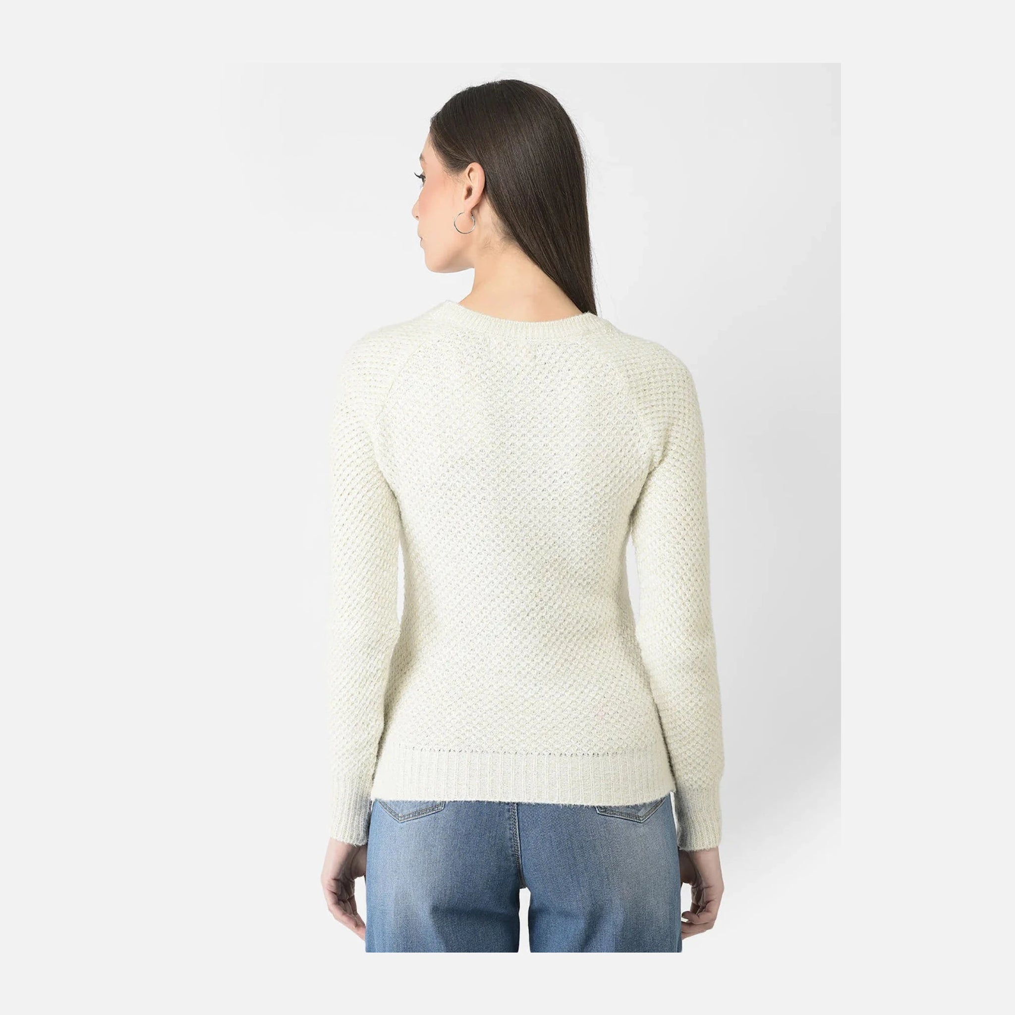 White Knitted Sweater