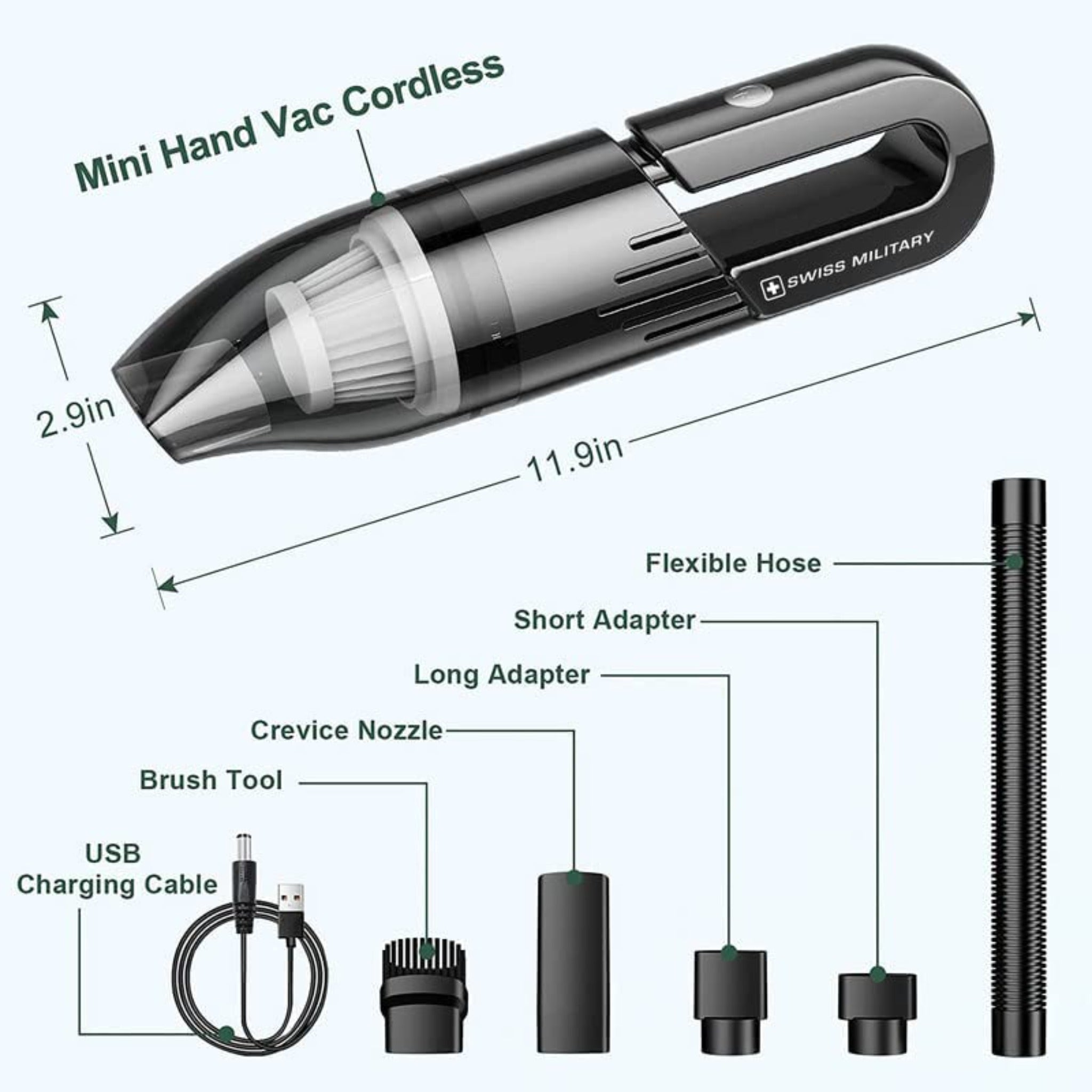 Swiss Military Wireless Vacuum Cleaner