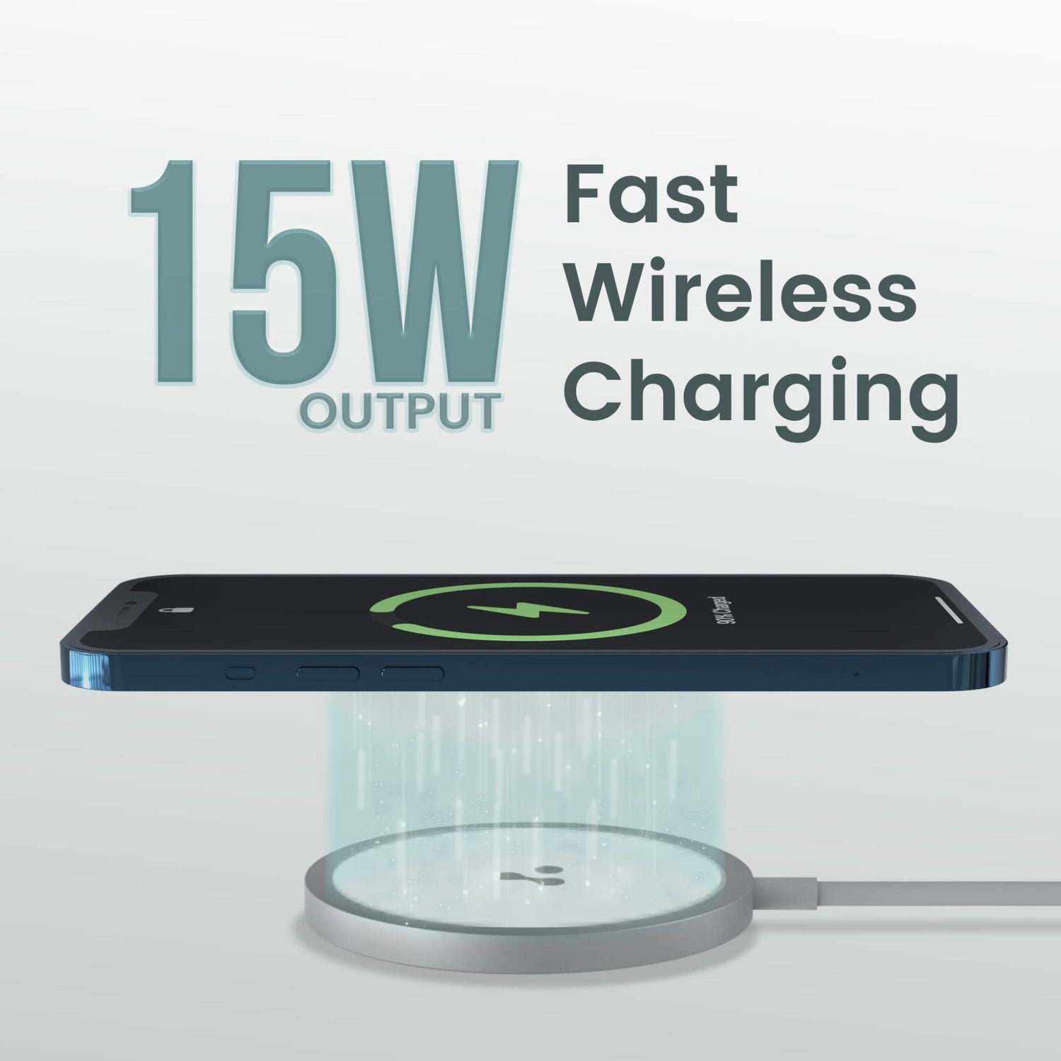 Ambrane Wireless Charger 15W fast charging - Magnetic - Aerosync