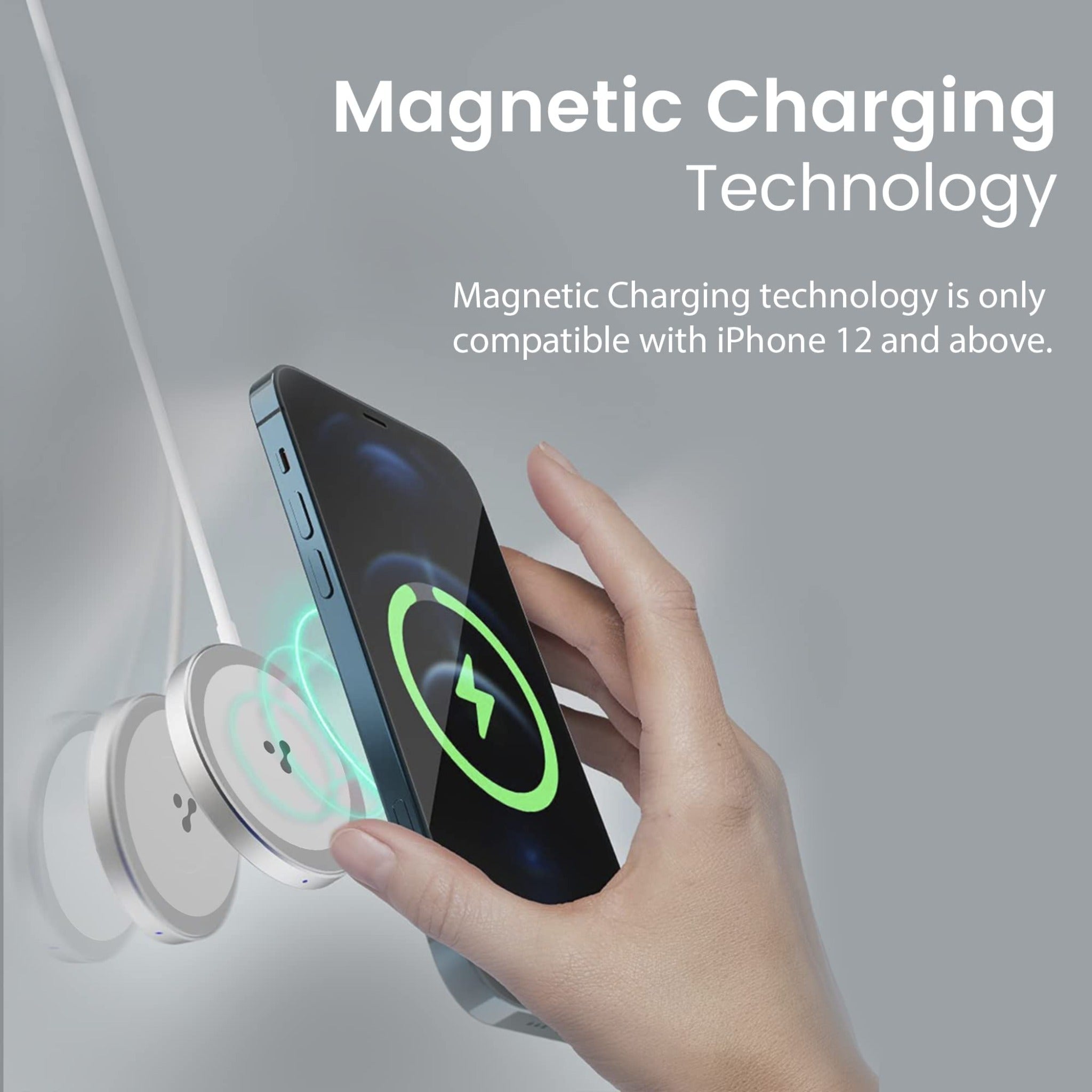 Ambrane Wireless Charger 15W fast charging - Magnetic - Aerosync