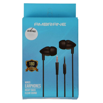 Ambrane Wired Earphone with superior sound Quality - String 47