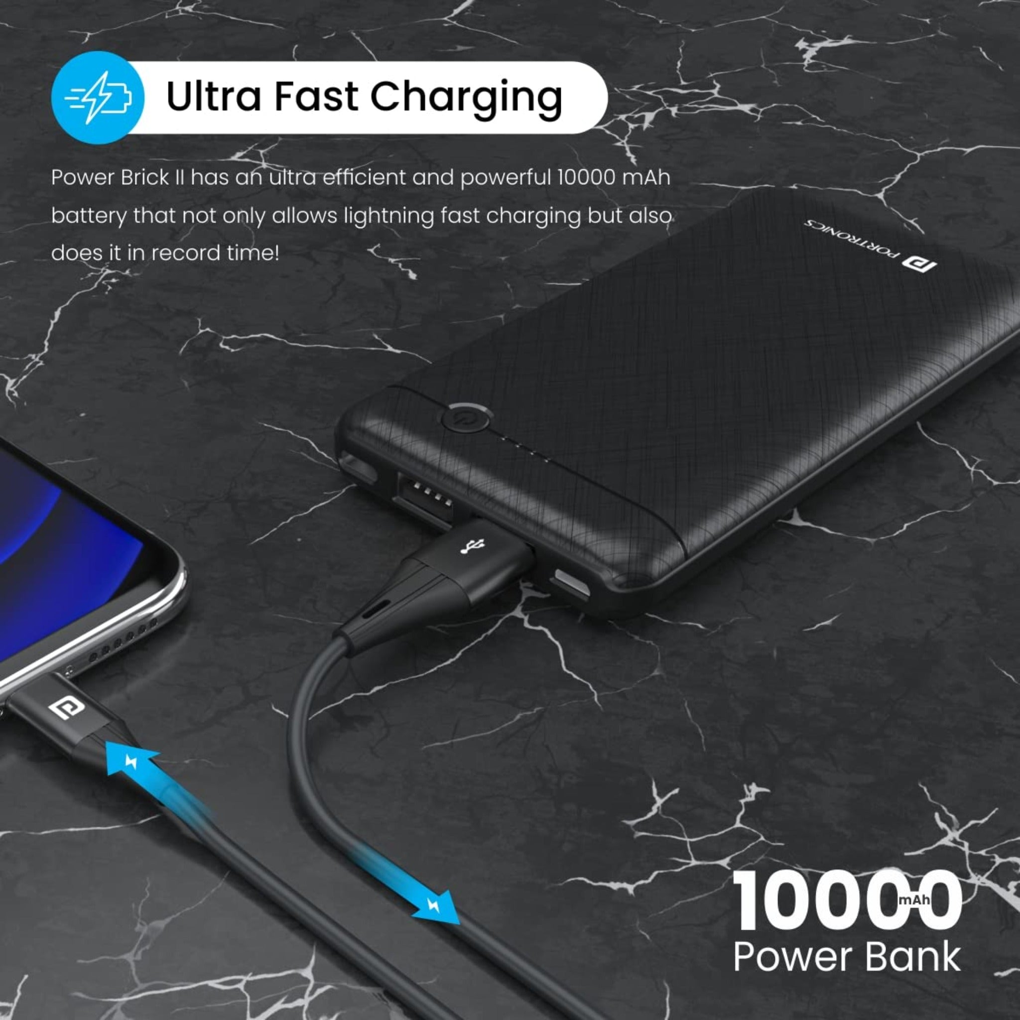 Portronics Power brick 2-10000 mah