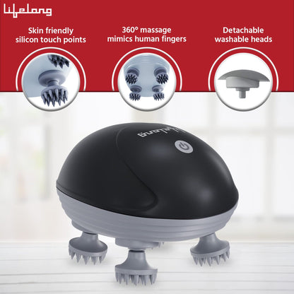 Lifelong Hair Scalp Rechargeable Electric Head Kneading Massager