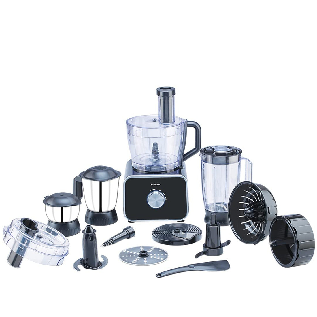 Bajaj FX-1000 DLX 1000 Watts Food Processor and Mixer Grinder with 9 attachments