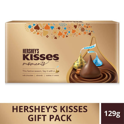 Hersheys Kisses Festive Moments Assorted Gift Box Med -129g