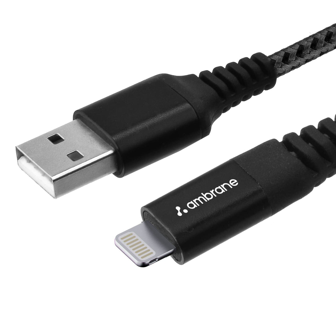 Ambrane Unbreakable 3A Fast Charging Braided Lightning Cable ( 1.5 M) - BCL15