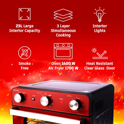 Wonderchef Crimson Edge Air Fryer Oven 23L