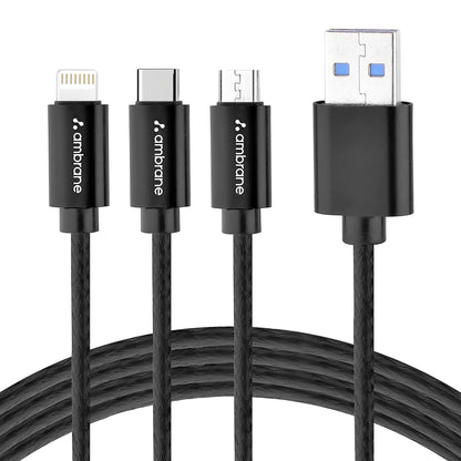 Ambrane High Speed data transfer, Plug &amp; Play, Type C connector, 100mbps speed for internet - E-hub