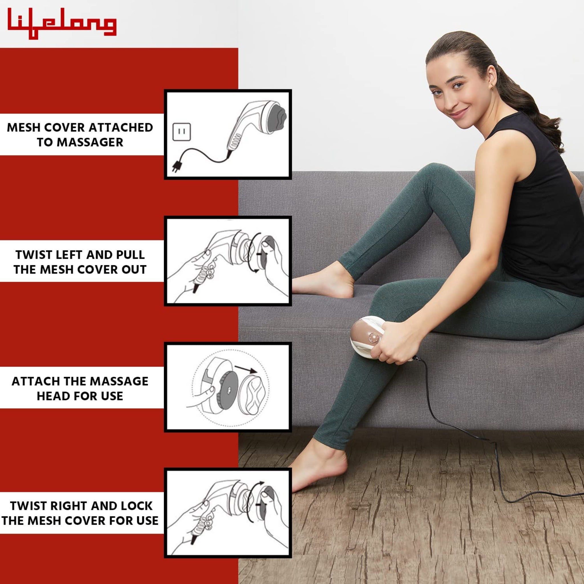 Lifelong Llm27 Electric Handheld Full Body Massager