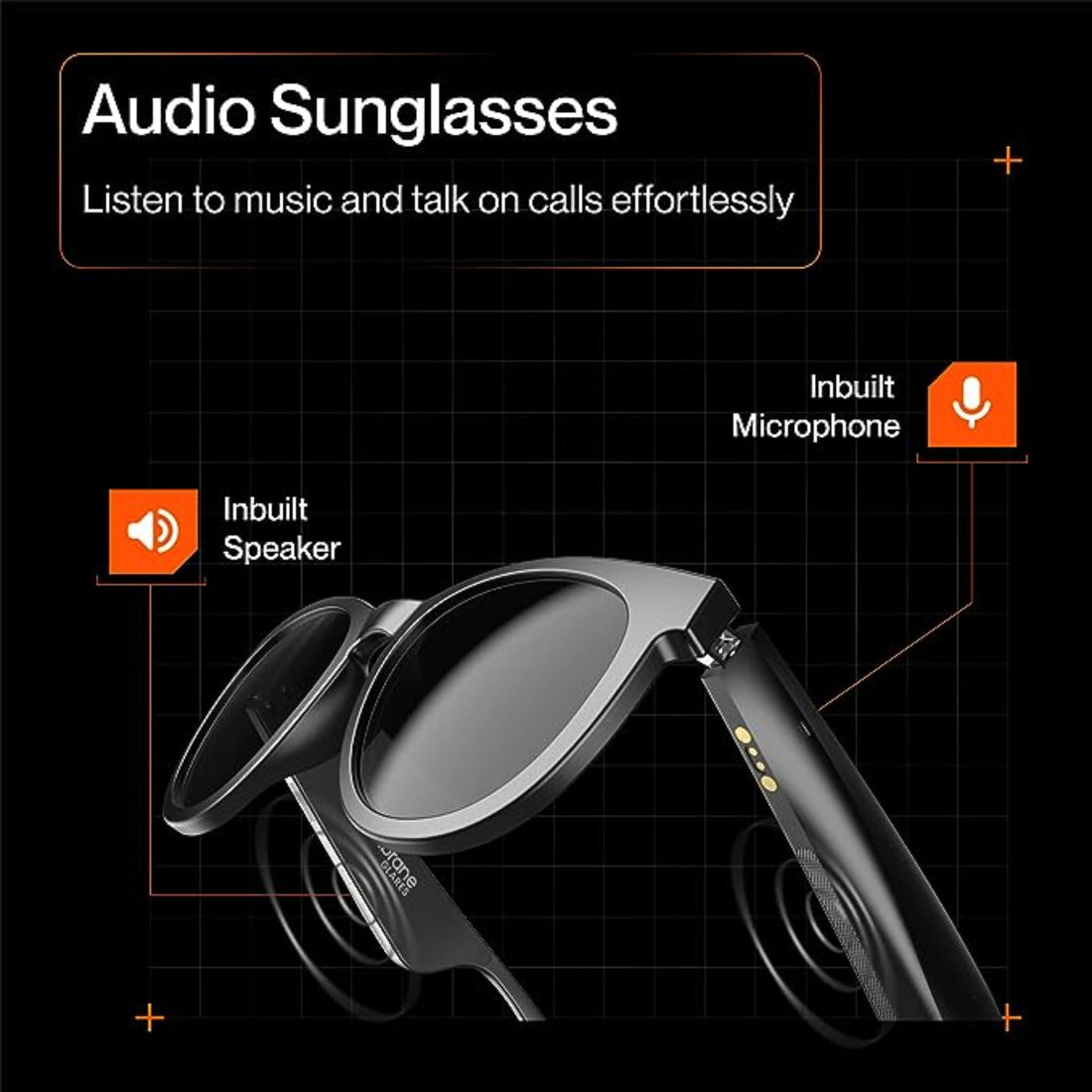 Ambrane Glasses with inbuilt Speaker - Glares