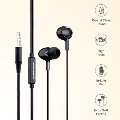 Ambrane Wired Earphone with superior sound Quality - String 11