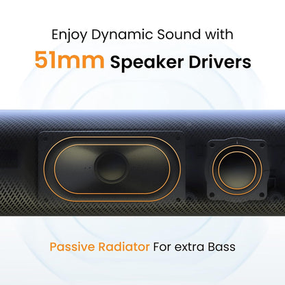 Ambrane BT sounds with 16W BoostedBass™ and 51mm dynamic drivers - Evoke Beam