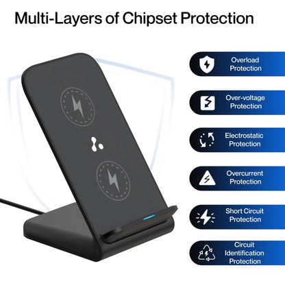 Ambrane 15W Wireless BoostedSpeed™Wireless Charger - Powerpod