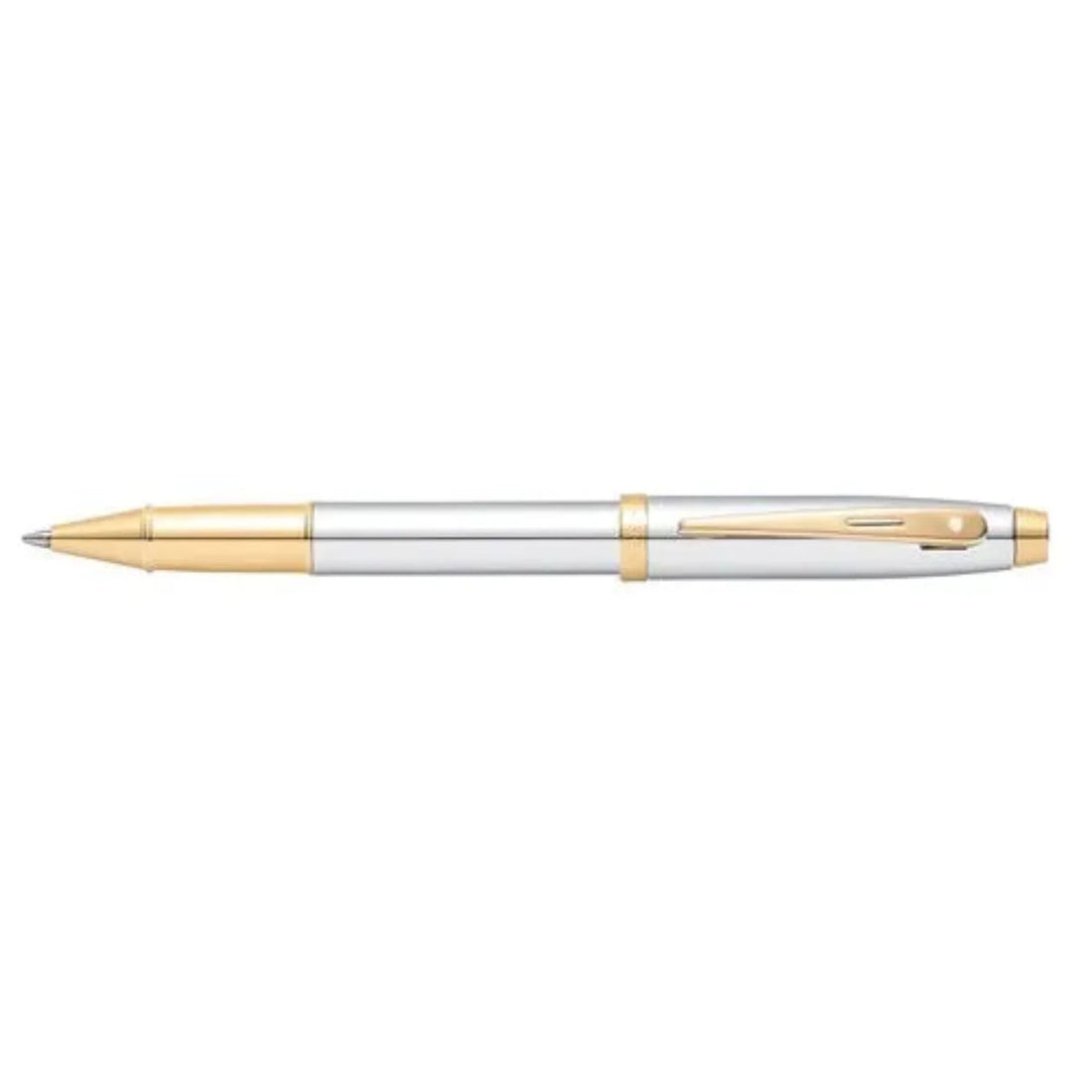 WP23910 -PEN SHEAFFER GIFT 100 A 9340 - BRIGHT CHROME WITH GOLD TONE TRIM RB