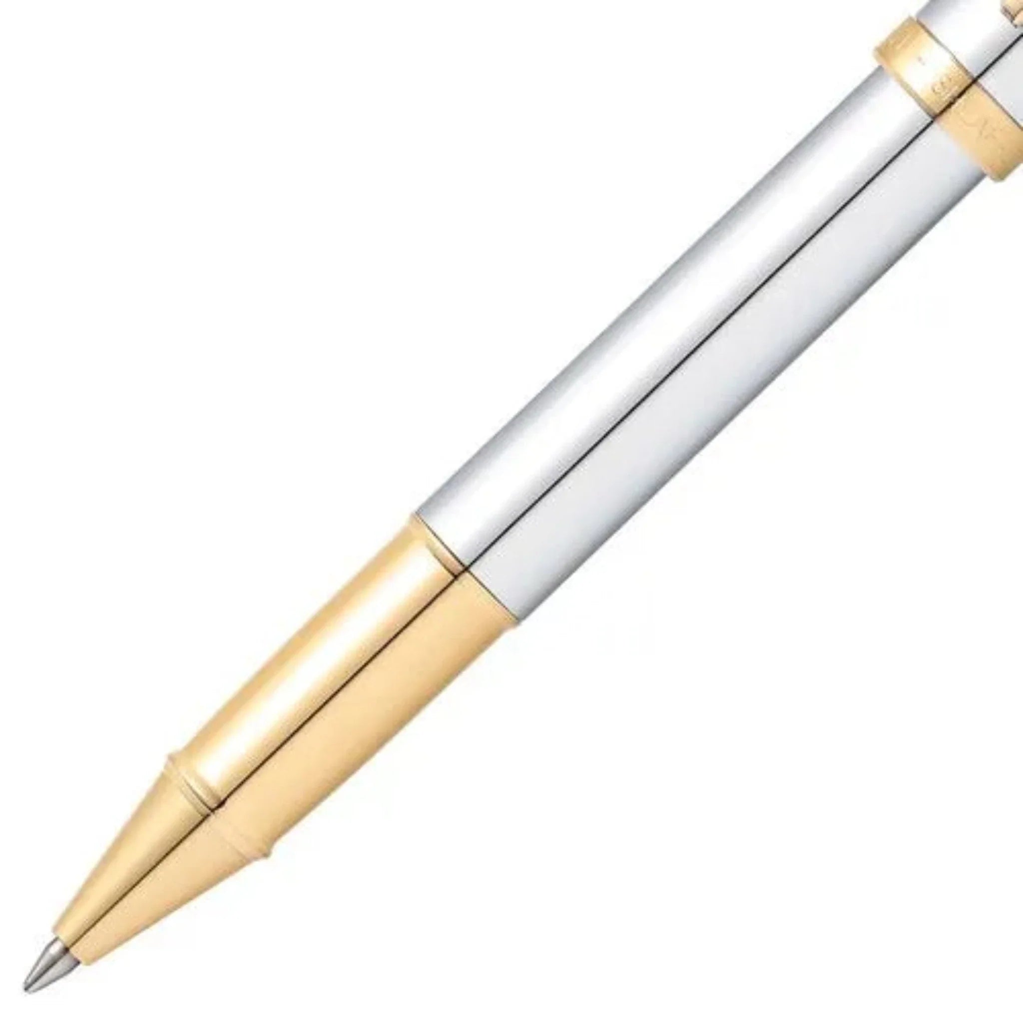 WP23910 -PEN SHEAFFER GIFT 100 A 9340 - BRIGHT CHROME WITH GOLD TONE TRIM RB